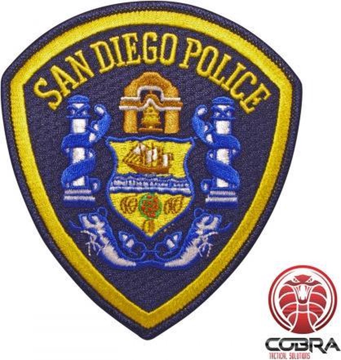 San Diego Police geborduurde patch | Strijkpatches | Military Airsoft